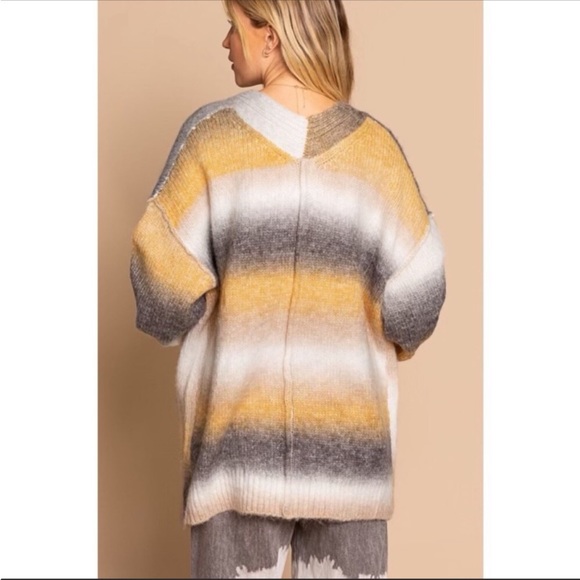 POL Balloon Sleeve Cardigan Sweater - Picture 3 of 4